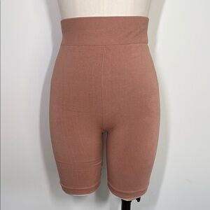 High-Waisted Dusty Pink Women's Bike Shorts